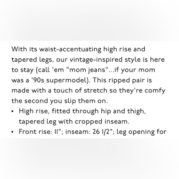 MADEWLL THE PERFECT VINTAGE CROP IN BELLBROOK WASH COMFORT STRETCH EDITION 26 - Picture 11 of 14